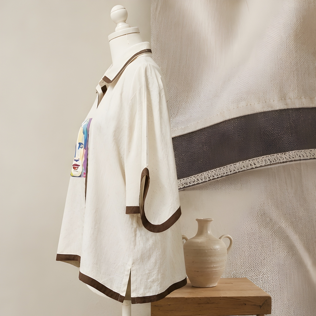 Modern Muse Art Linen Shirt