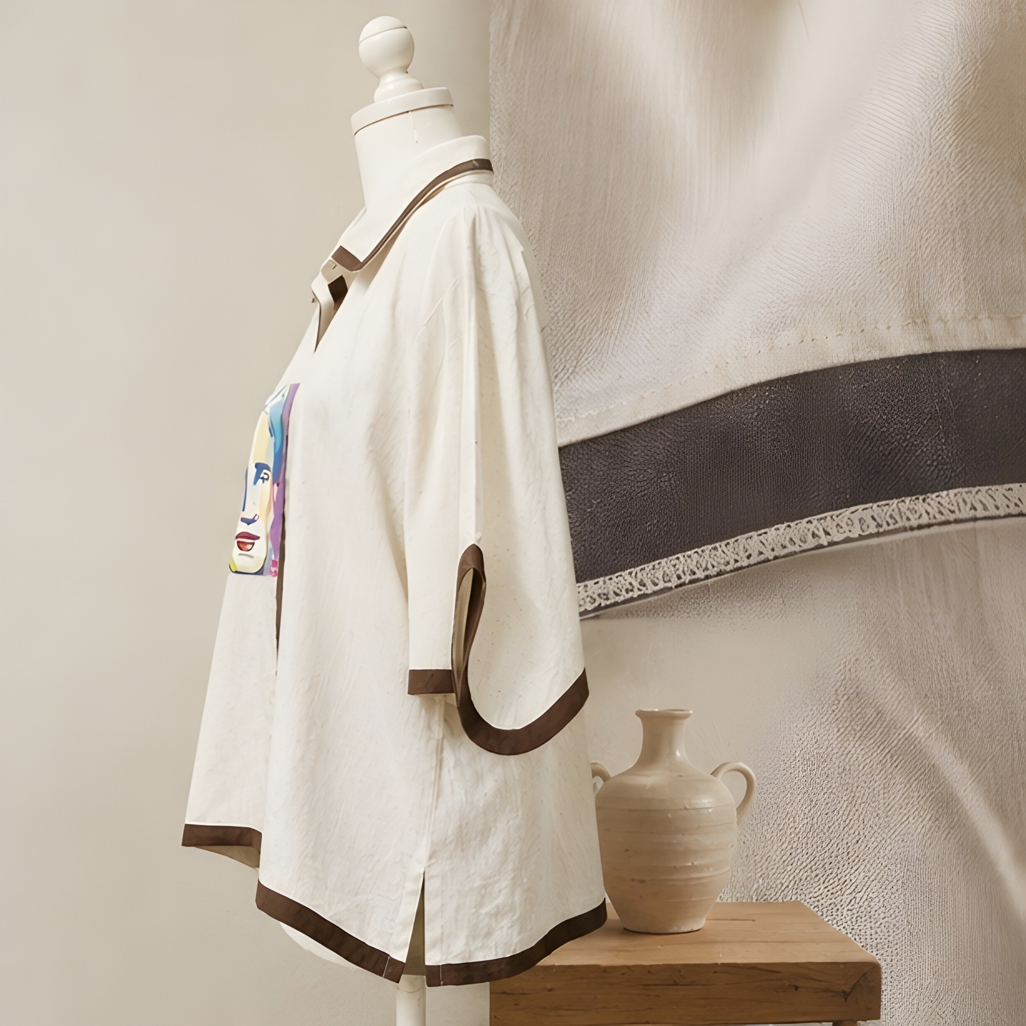 Modern Muse Art Linen Shirt