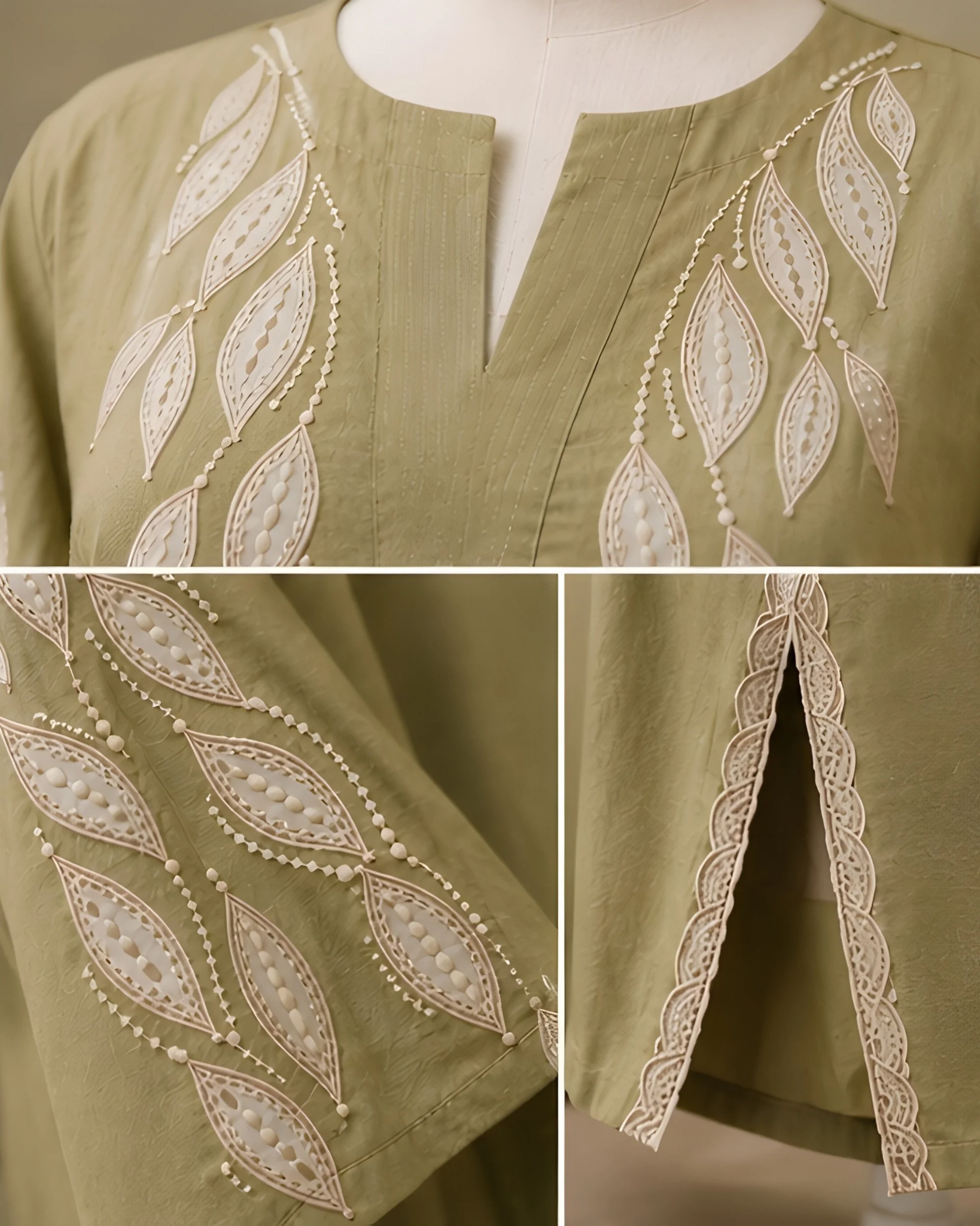 Olive Vein Kurta