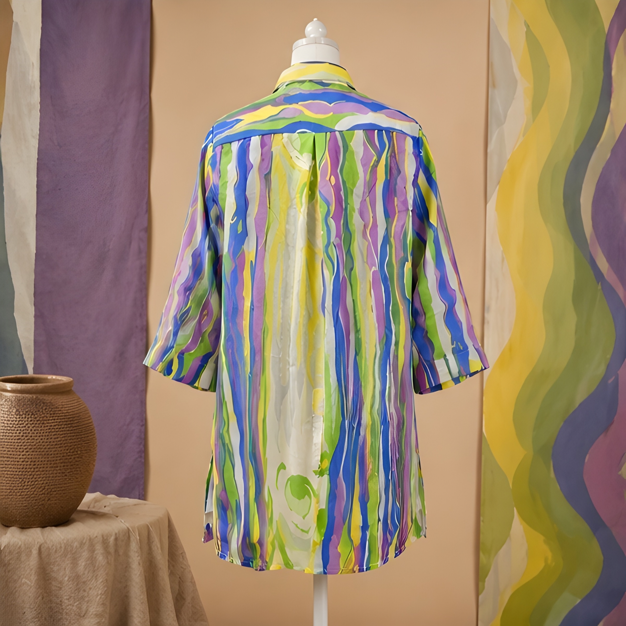 Kaleidoscope Waves Artisan Shirt