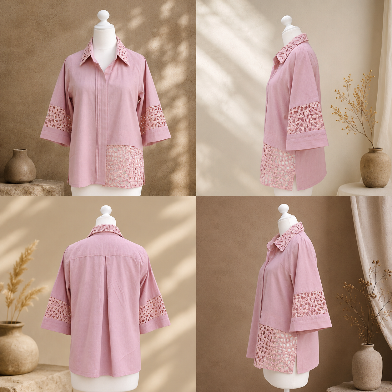Rosé Crochet Luxe