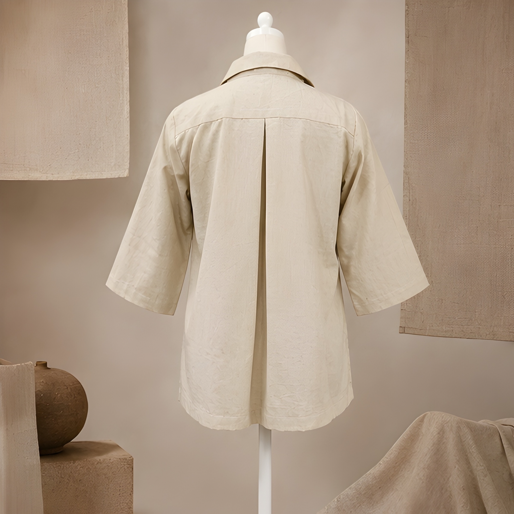 Desert Bloom Embroidered Linen Shirt