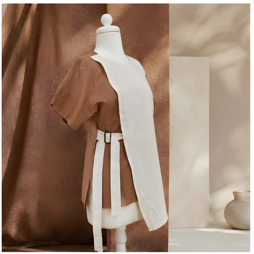 Earth & Ivory Asymmetrical Tunic