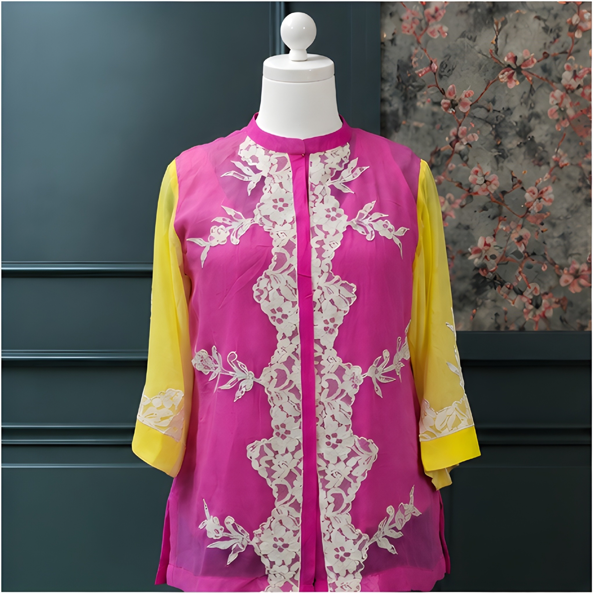 Sunset Bloom Lace Top