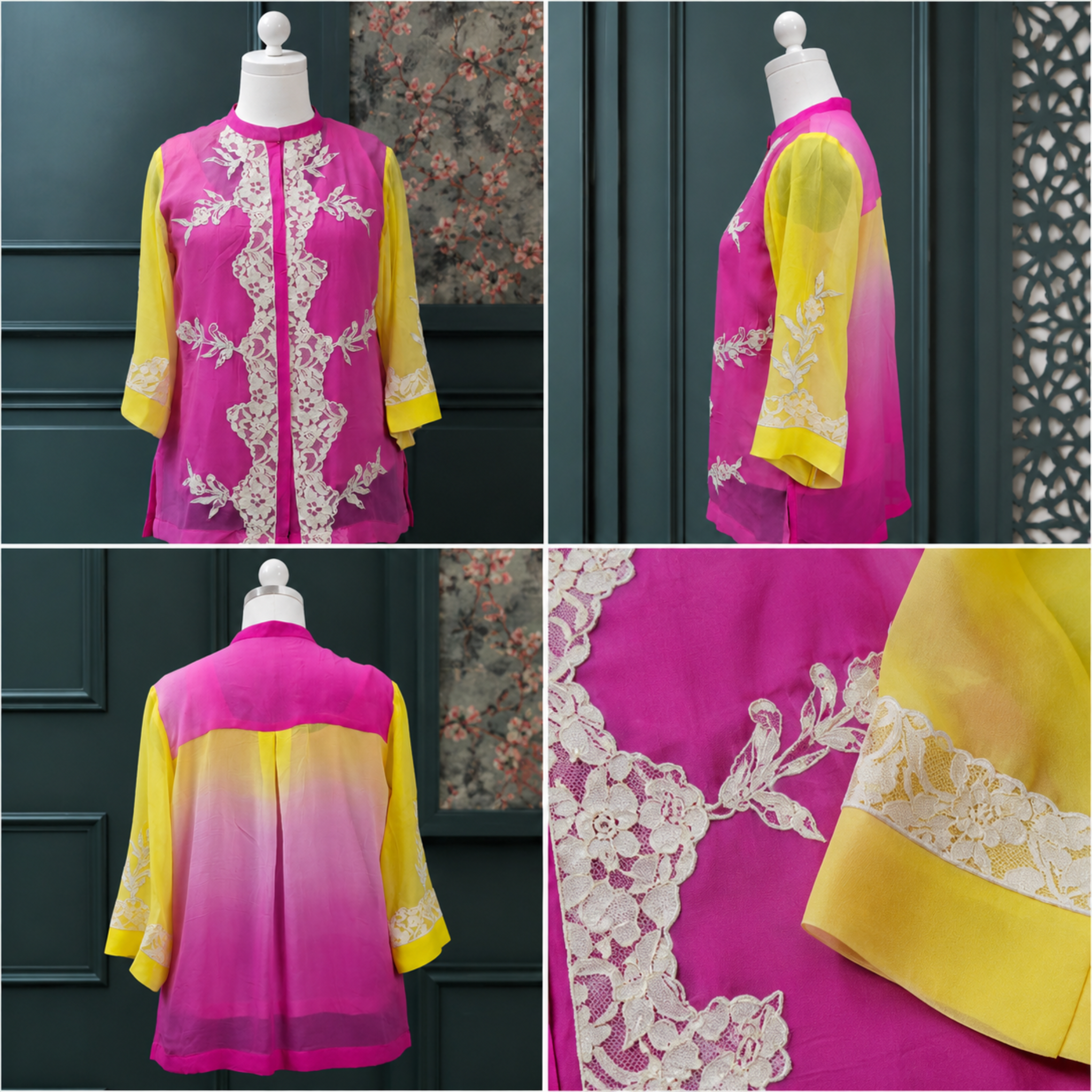 Sunset Bloom Lace Top