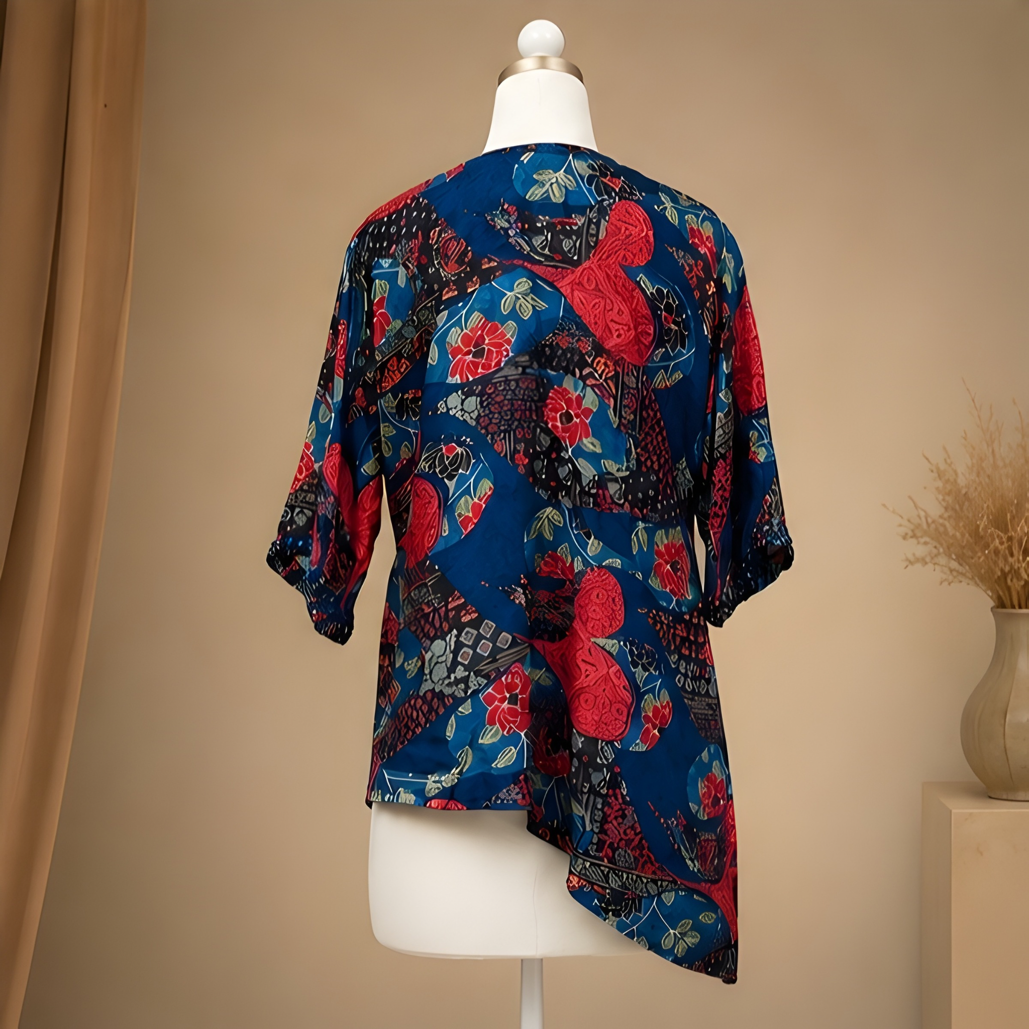 Sapphire Petal Statement Top