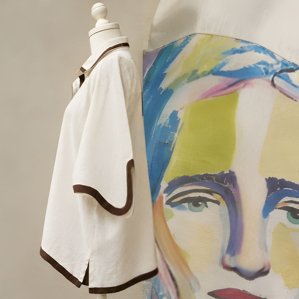Modern Muse Art Linen Shirt