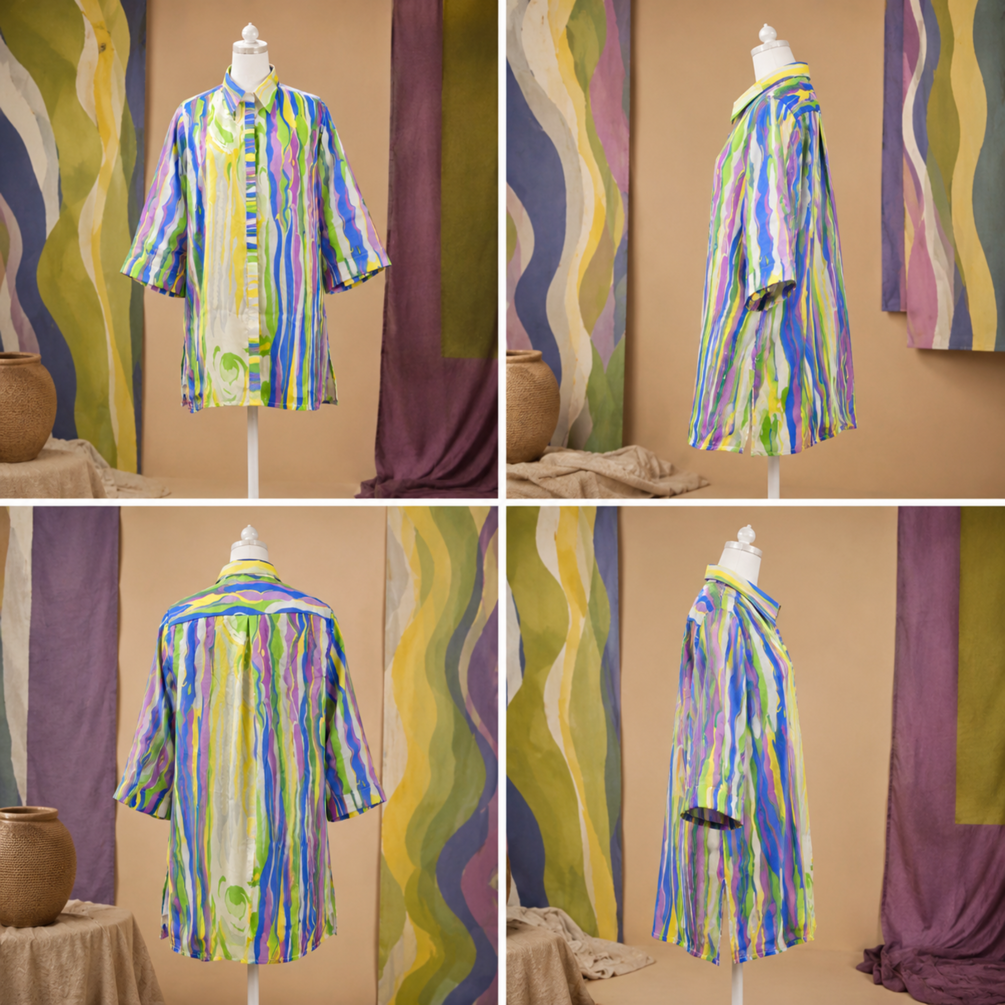 Kaleidoscope Waves Artisan Shirt