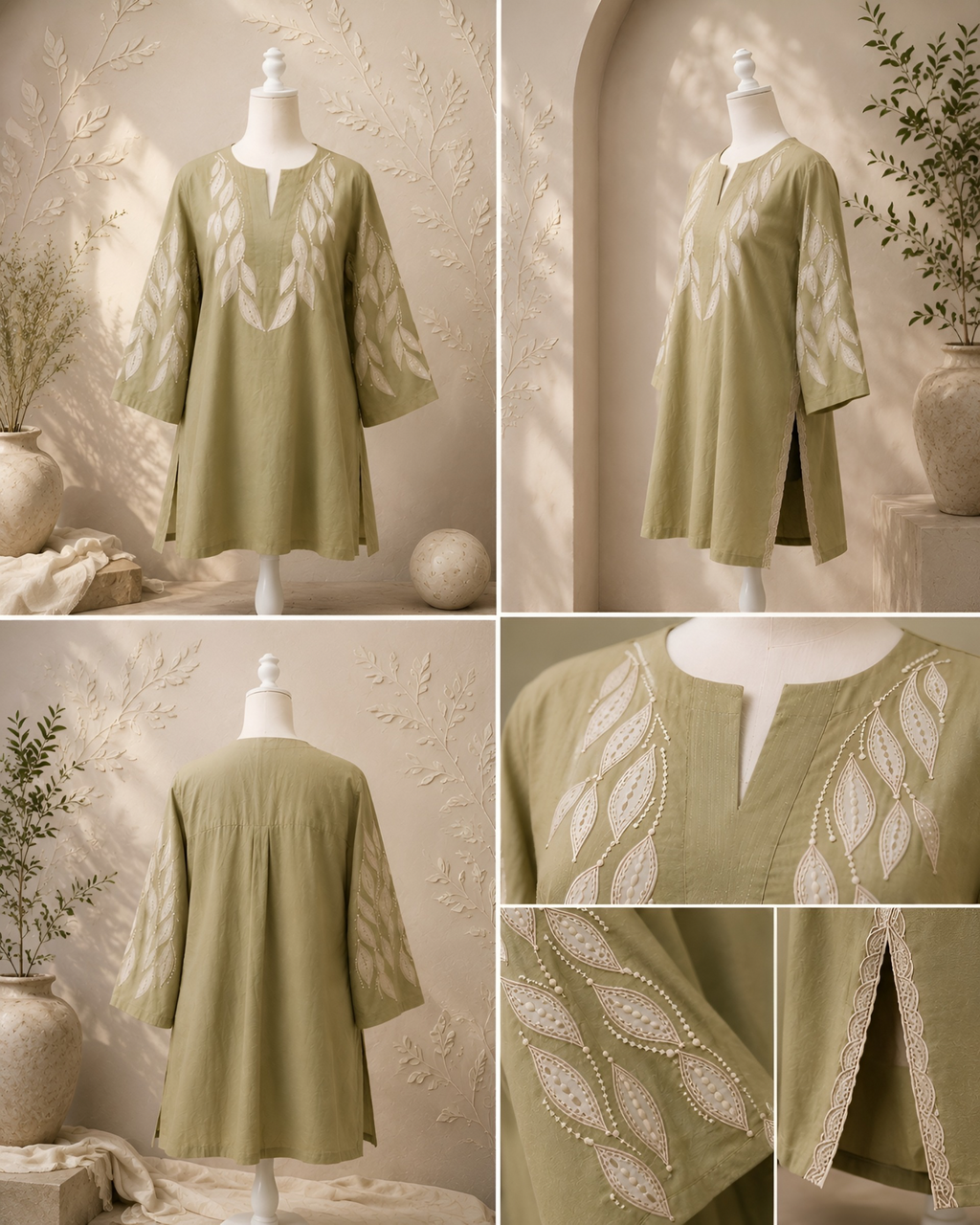 Olive Vein Kurta