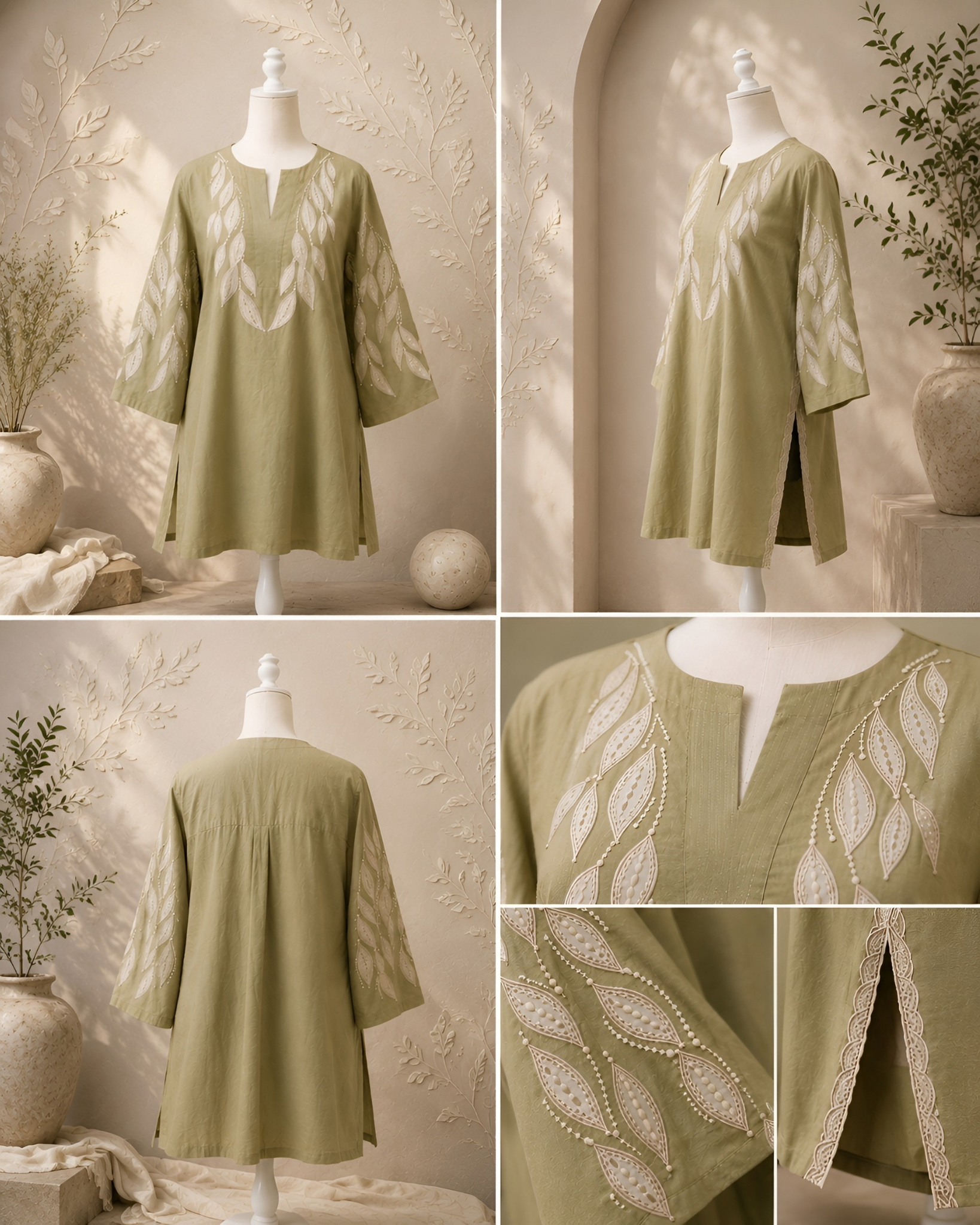 Olive Vein Kurta