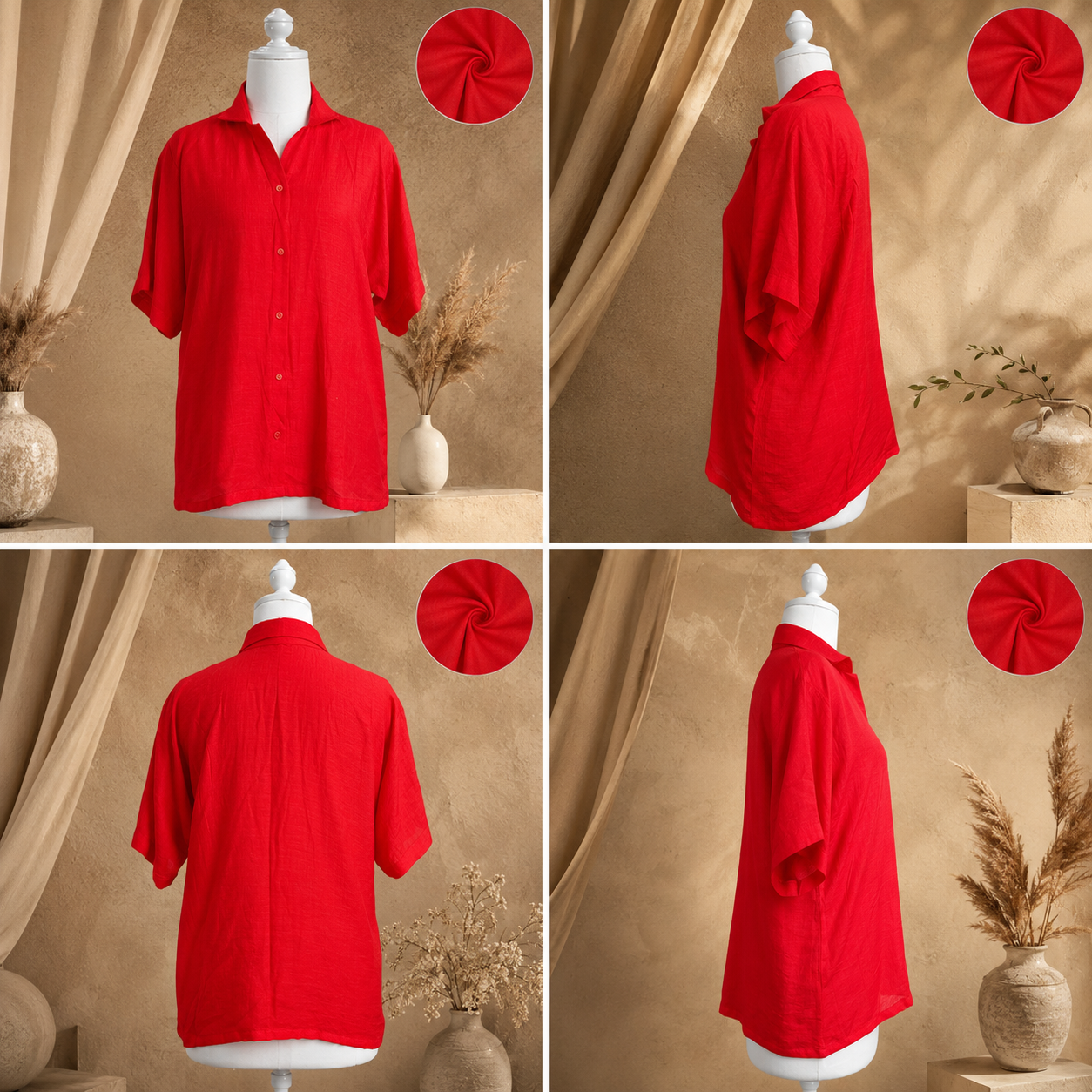 Scarlet Serenity Top