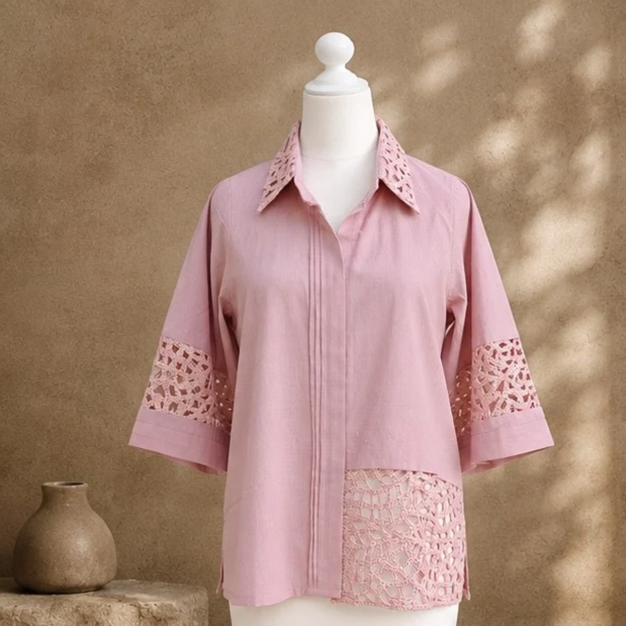Rosé Crochet Luxe
