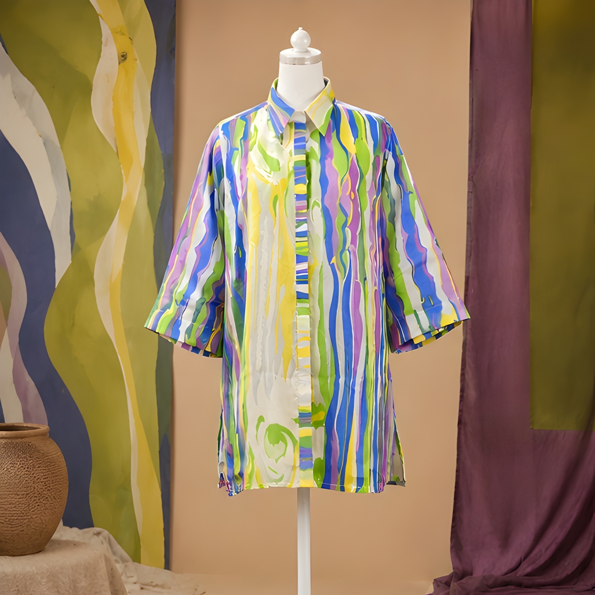 Kaleidoscope Waves Artisan Shirt