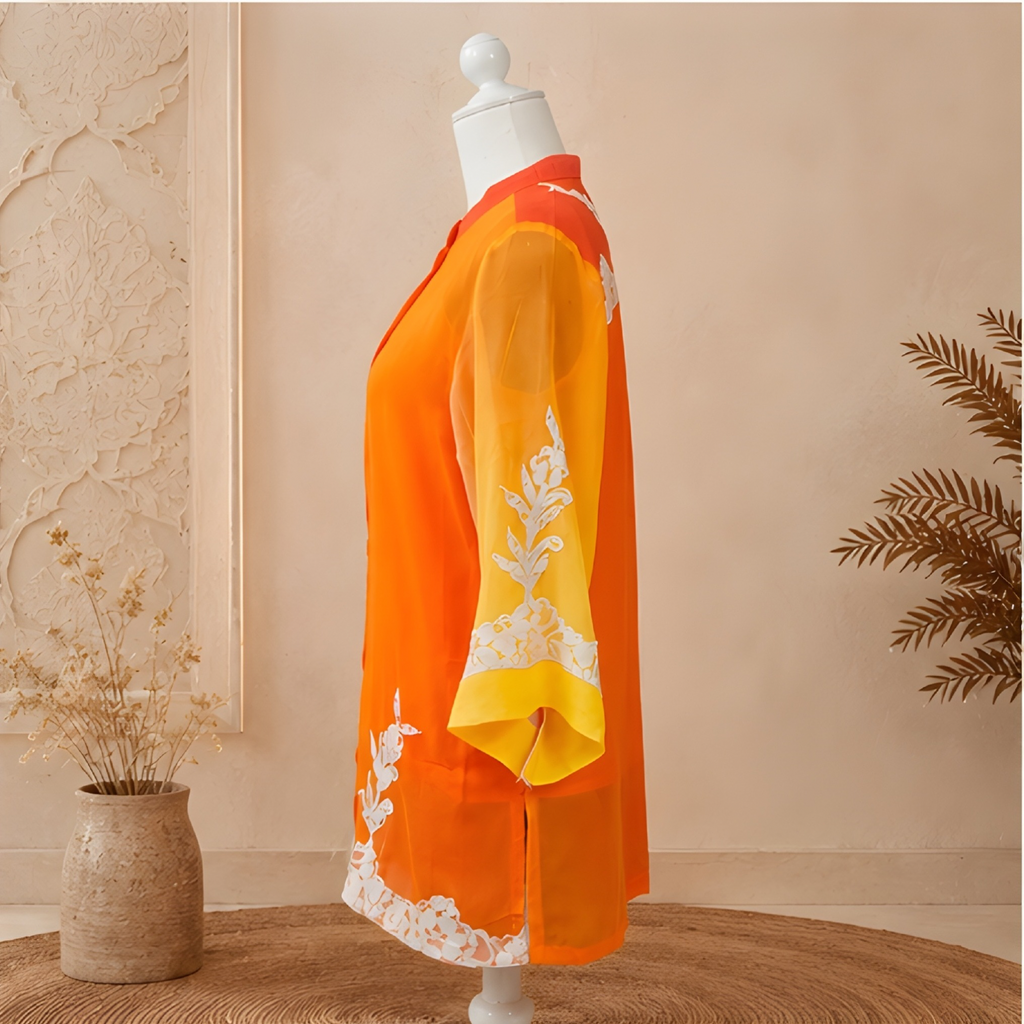 Citrus Bloom Lace Top
