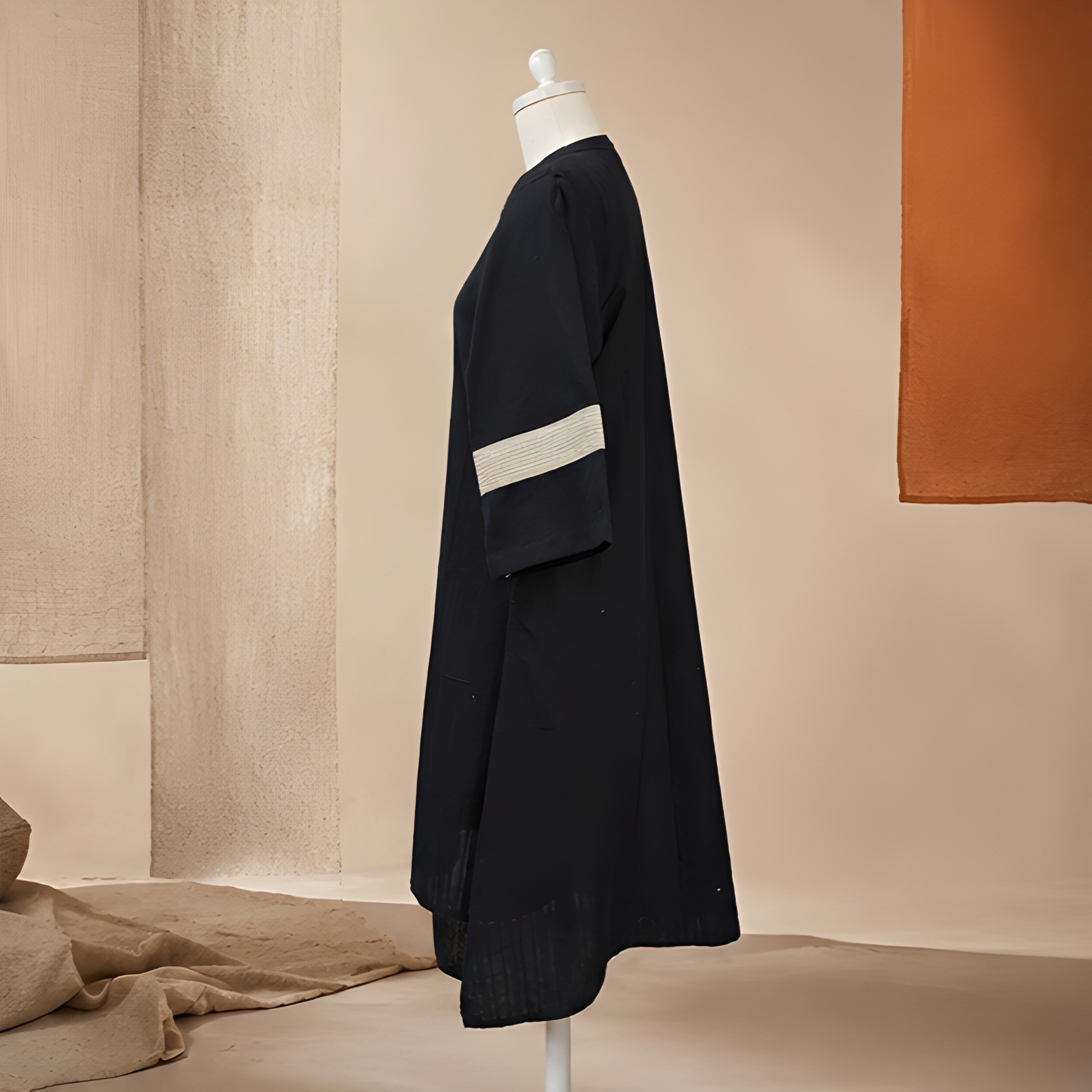 Terra Noir Asymmetrical Colourblock Dress