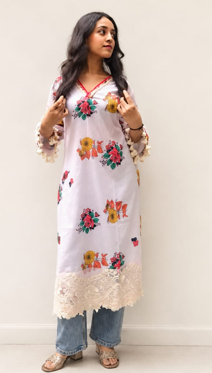 Rose Garden Printed Kurta