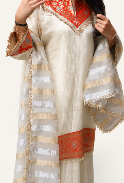 Ivory Rouge Kurta Set