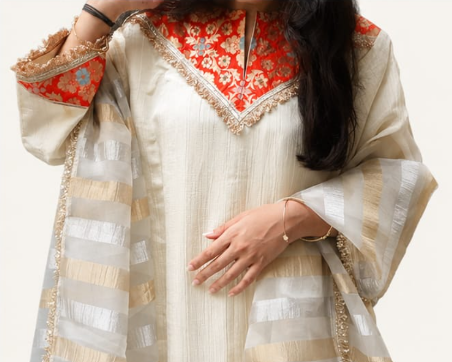 Ivory Rouge Kurta Set