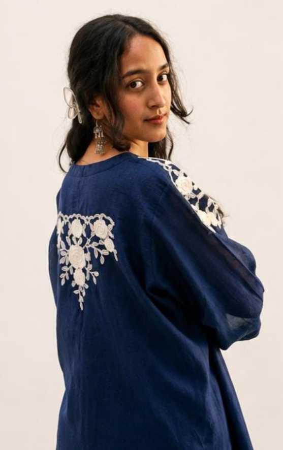 Midnight Bloom Tunic