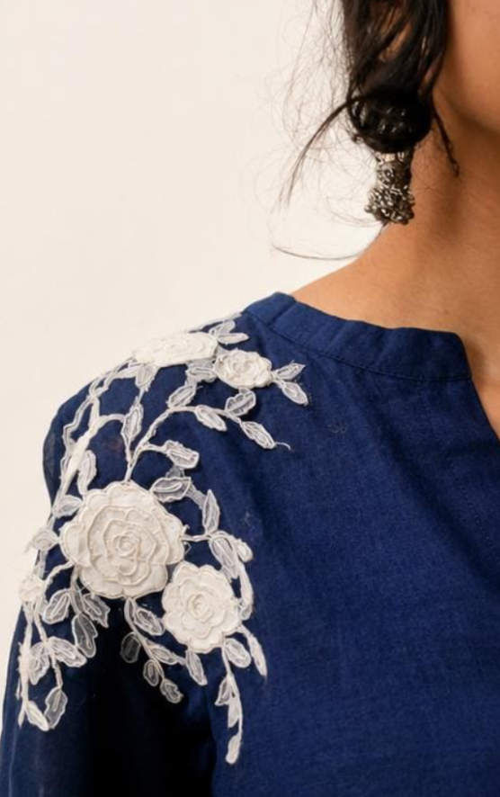 Midnight Bloom Tunic