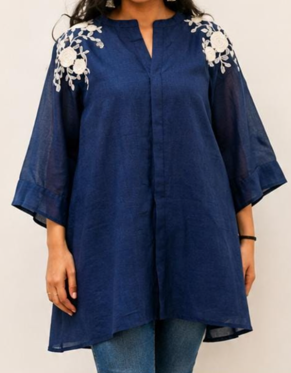 Midnight Bloom Tunic