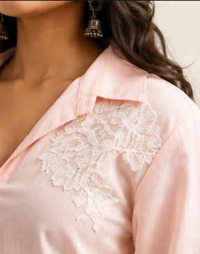 Blush Lace Shirt