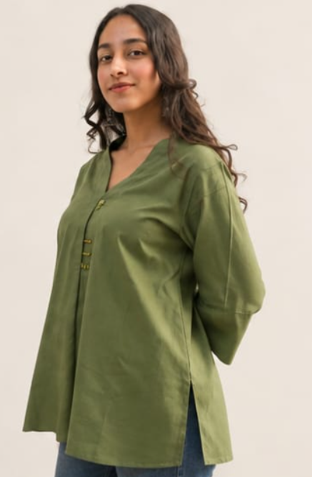 Olive Muse Tunic