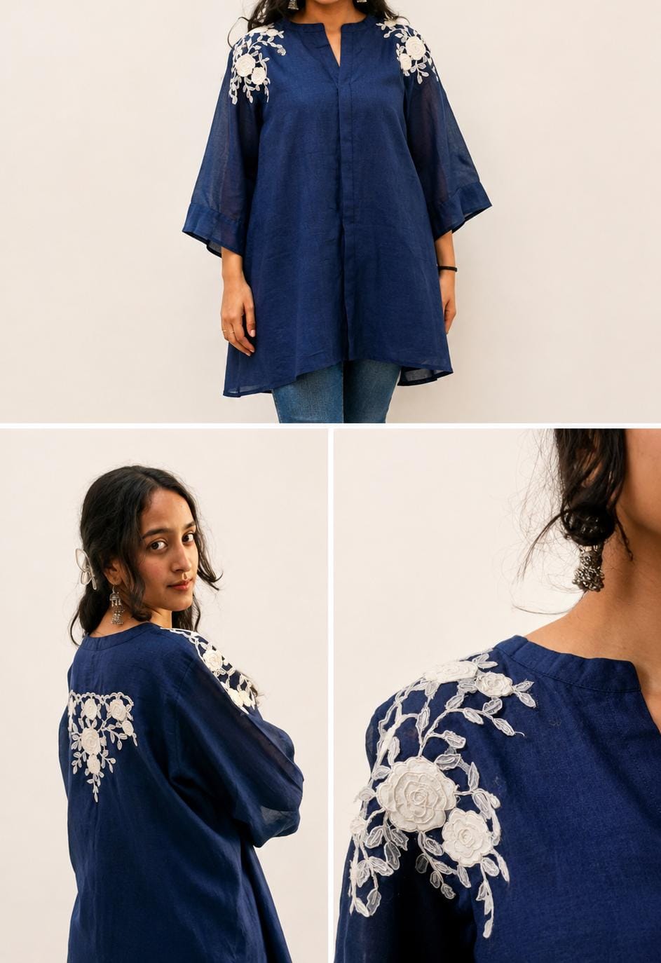 Midnight Bloom Tunic