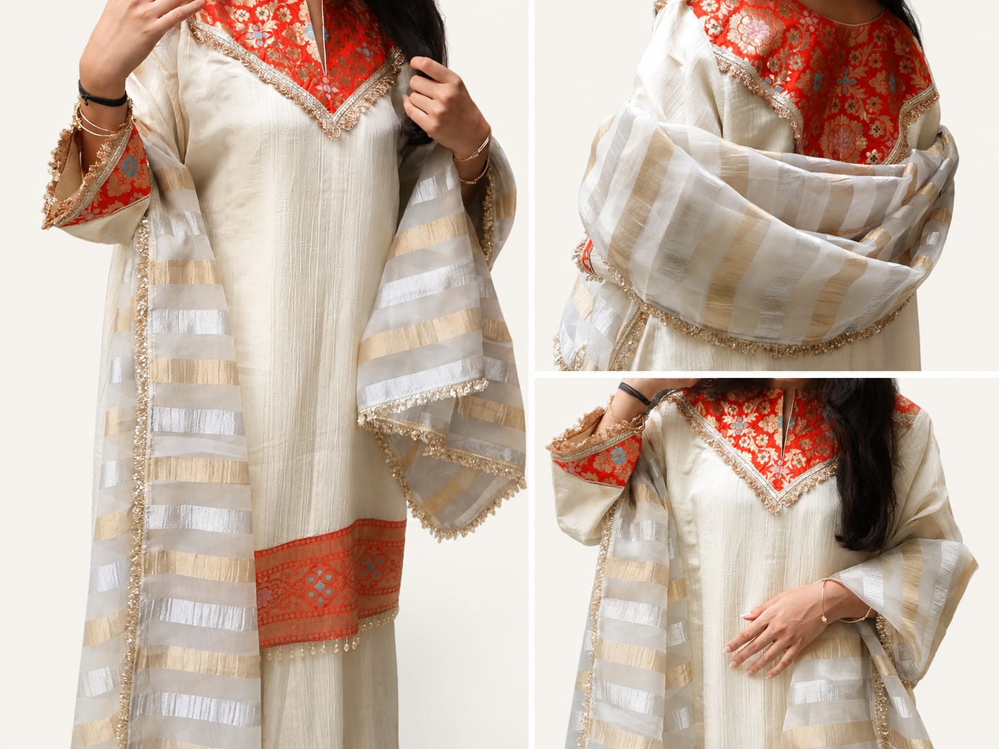 Ivory Rouge Kurta Set
