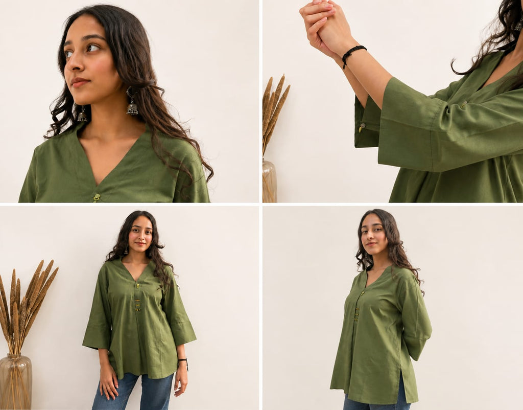 Olive Muse Tunic