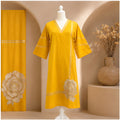 the Sunshine Bloom Embroidered Straight