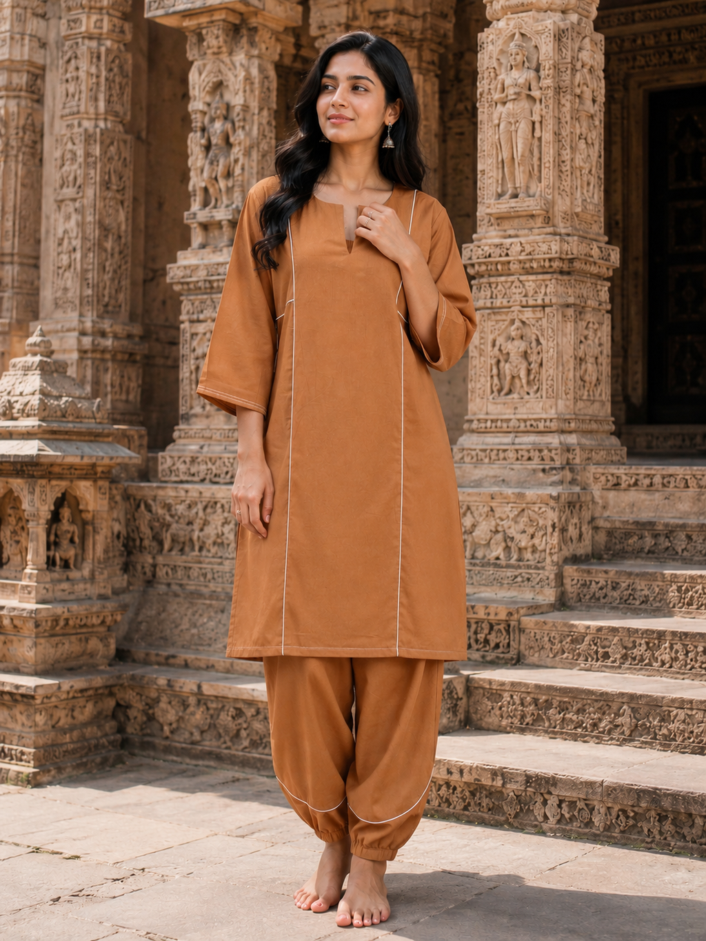 the Camel Breeze A-Line Co-Ord
