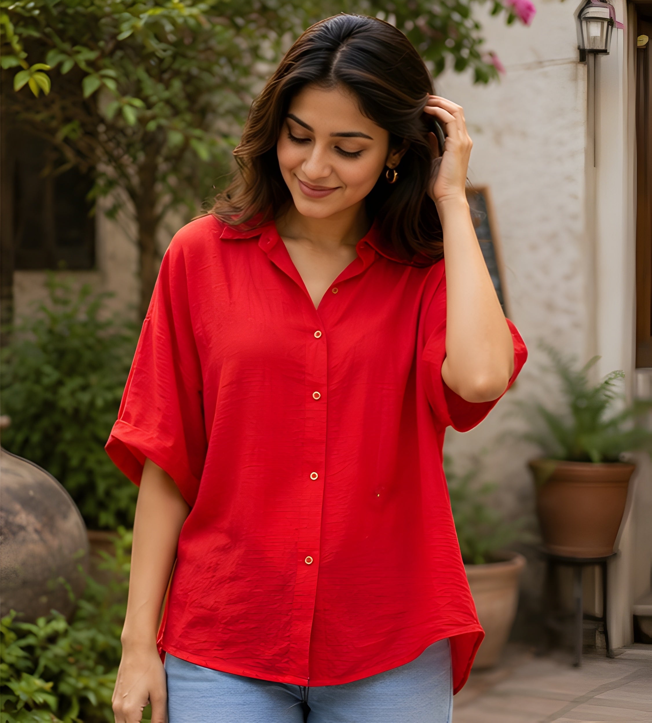 Scarlet Serenity Top