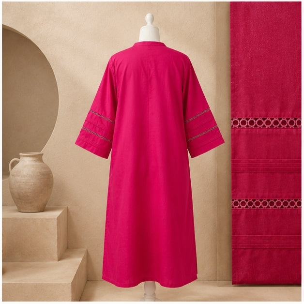the Ruby Pink Lace Accent Straight
